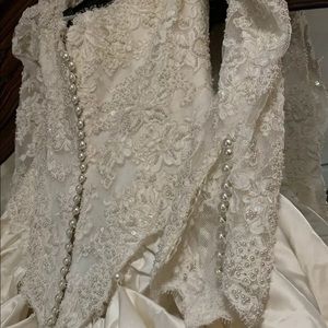 Mikasa Silk Wedding Gown with 4 point Chapel Train